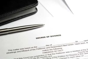 Decree of divorce paper