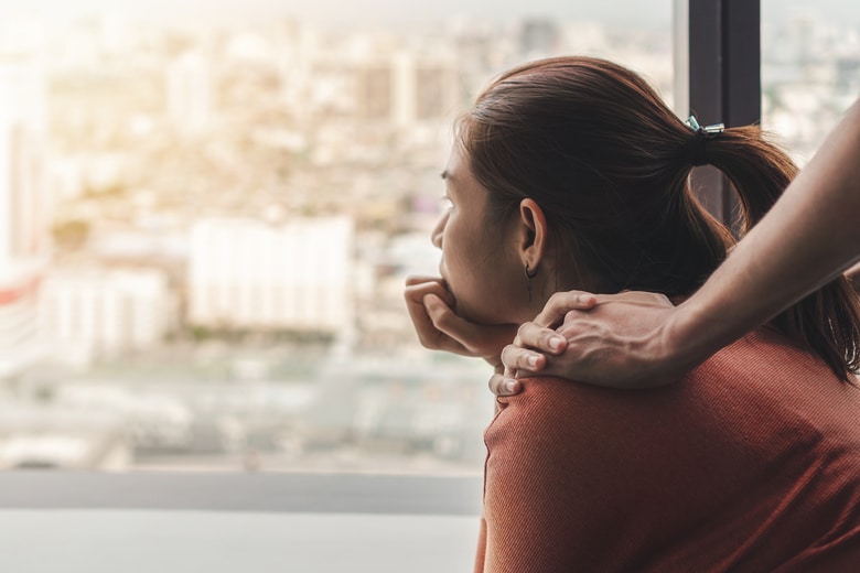 woman coping with ptsd