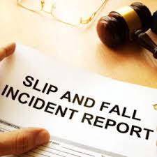 Slip and fall incident report