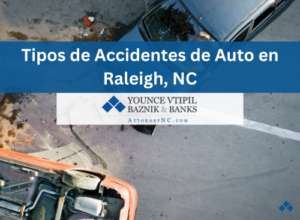 tipos de accidentes de auto en Raleigh, NC