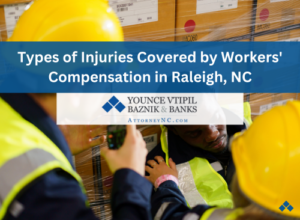 types of injuries covered by workers' compensation in Raleigh, NC