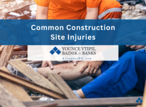 common construction site injuries