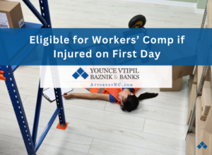 eligible for workers comp if injured on first day