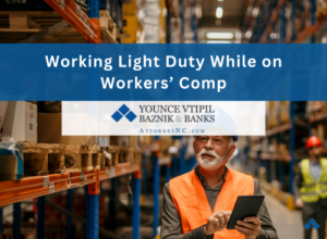 working light duty while on workers comp